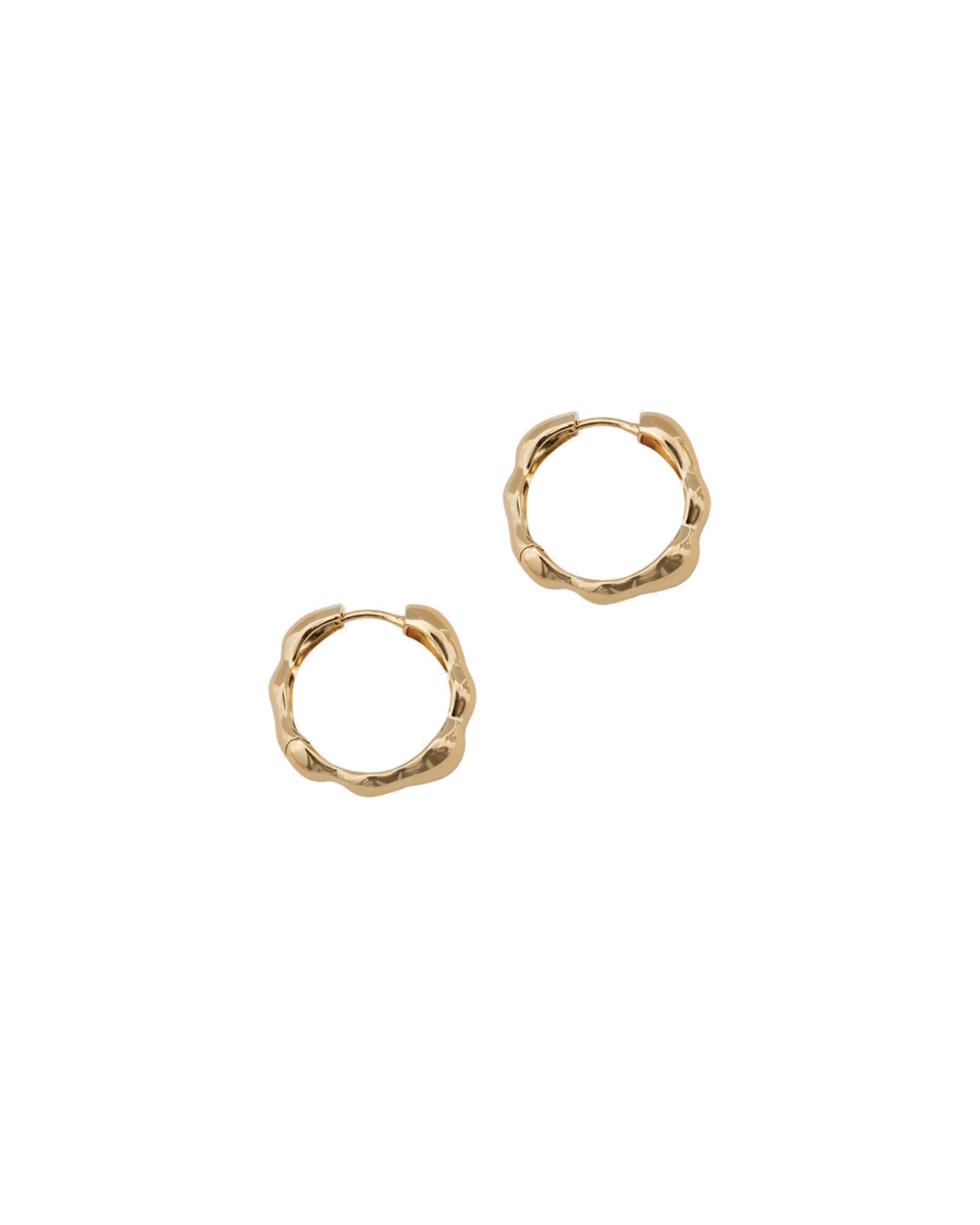 Lara Hoops, Medium 14k Gold Plated