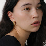 Lara Hoops, Medium 14k Gold Plated