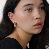 Lara Hoops, Medium 14k Gold Plated