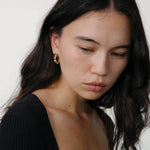 Lara Hoops, Medium 14k Gold Plated
