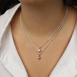 Kara Yoo-Birthstone Necklace-Necklaces-Blue Ruby Jewellery-Vancouver Canada