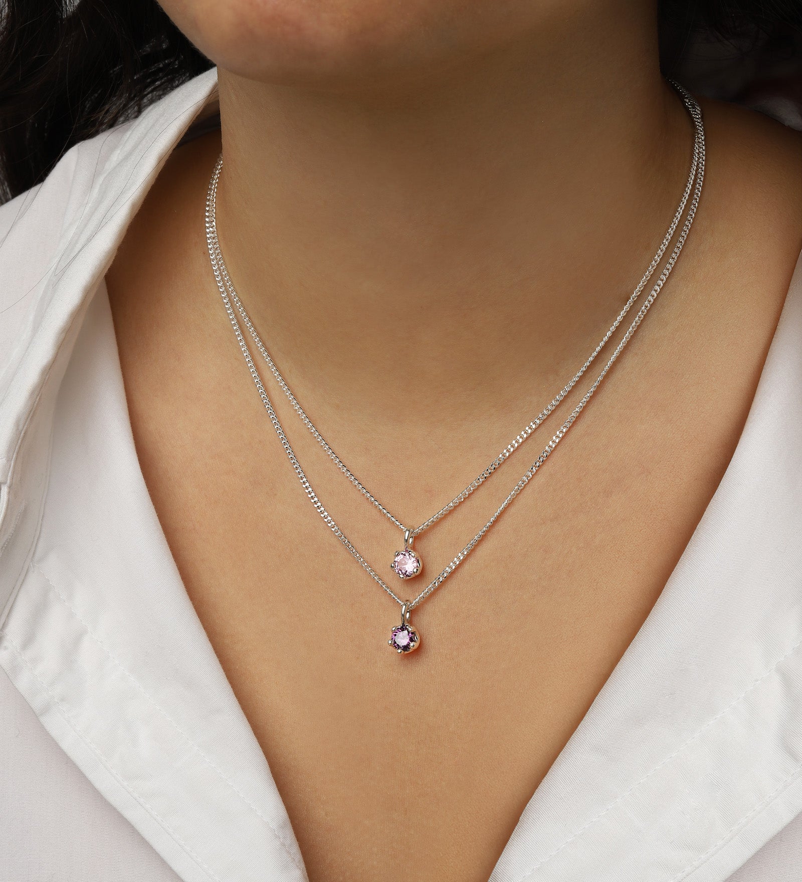 Kara Yoo-Birthstone Necklace-Necklaces-Blue Ruby Jewellery-Vancouver Canada