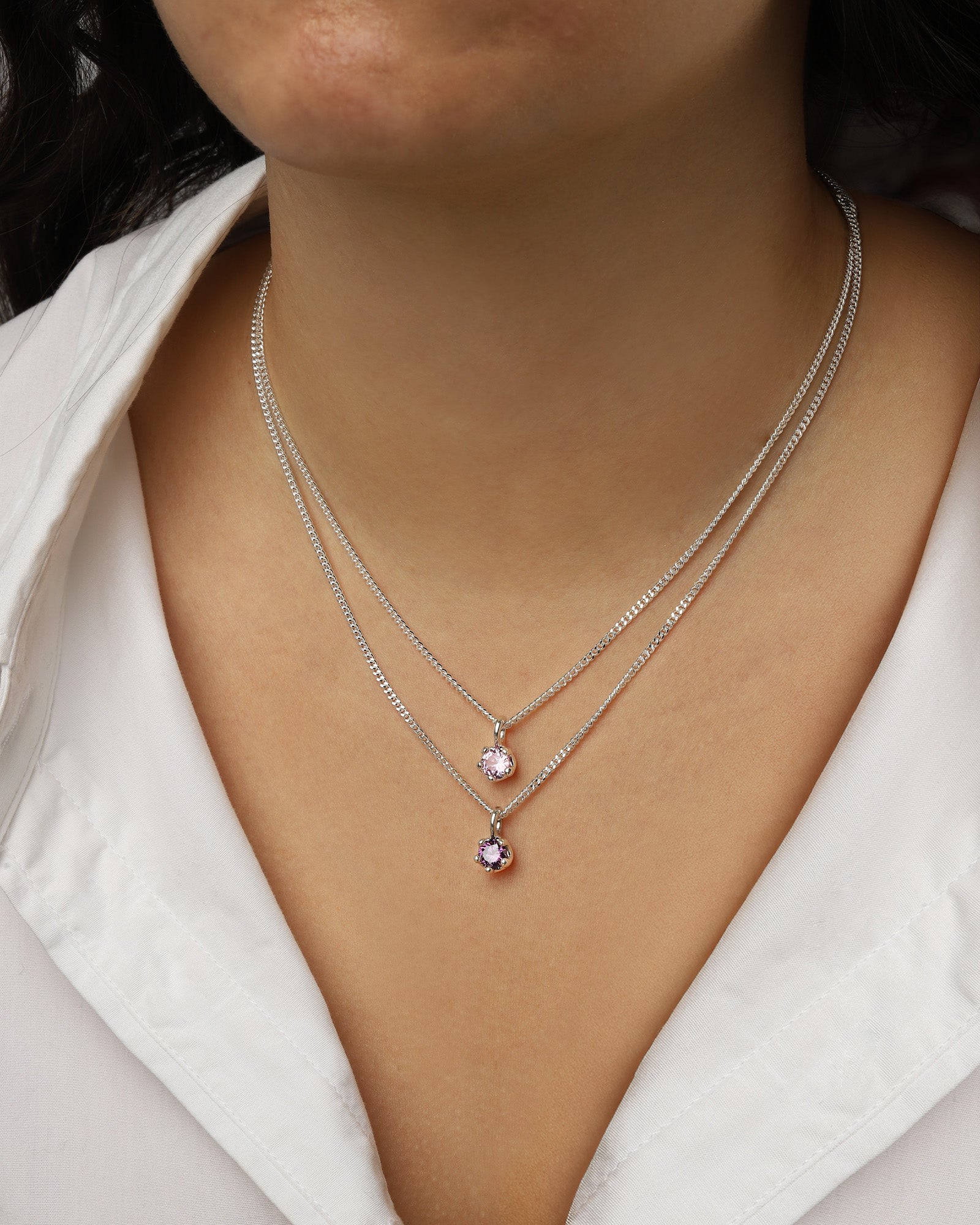Kara Yoo-Birthstone Necklace-Necklaces-Blue Ruby Jewellery-Vancouver Canada