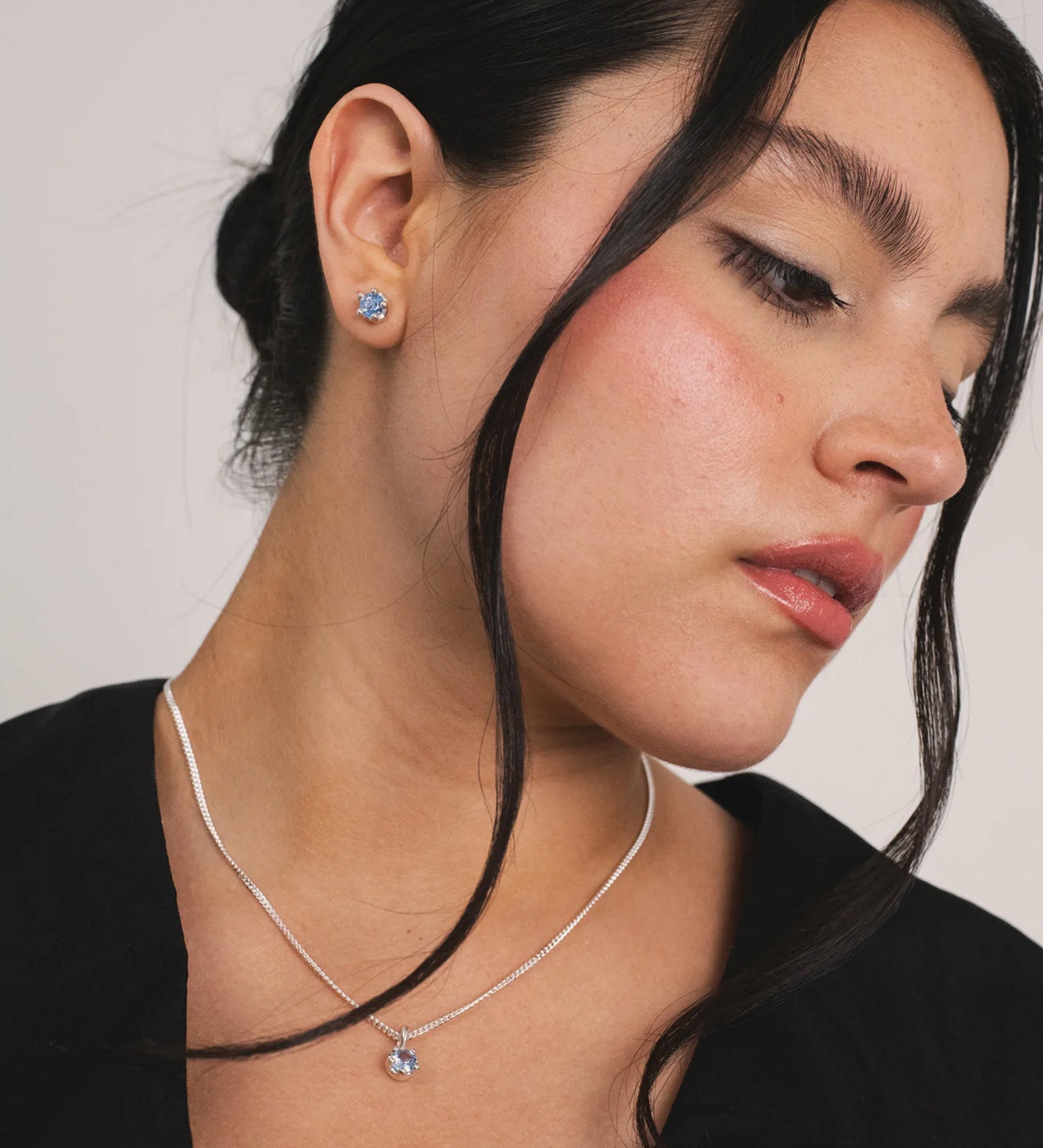 Kara Yoo-Birthstone Necklace-Necklaces-Blue Ruby Jewellery-Vancouver Canada