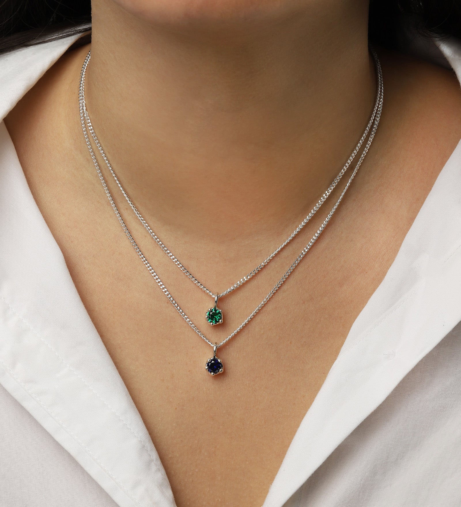 Kara Yoo-Birthstone Necklace-Necklaces-Blue Ruby Jewellery-Vancouver Canada