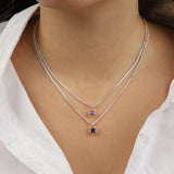 Kara Yoo-Birthstone Necklace-Necklaces-Blue Ruby Jewellery-Vancouver Canada