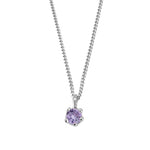 Kara Yoo-Birthstone Necklace-Necklaces-Sterling Silver, Alexandrite - June-Blue Ruby Jewellery-Vancouver Canada
