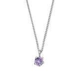 Kara Yoo-Birthstone Necklace-Necklaces-Sterling Silver, Alexandrite - June-Blue Ruby Jewellery-Vancouver Canada