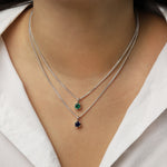 Kara Yoo-Birthstone Necklace-Necklaces-Blue Ruby Jewellery-Vancouver Canada