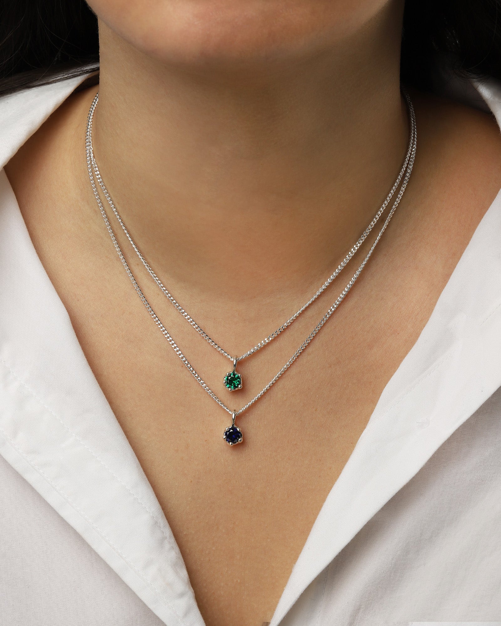Kara Yoo-Birthstone Necklace-Necklaces-Blue Ruby Jewellery-Vancouver Canada