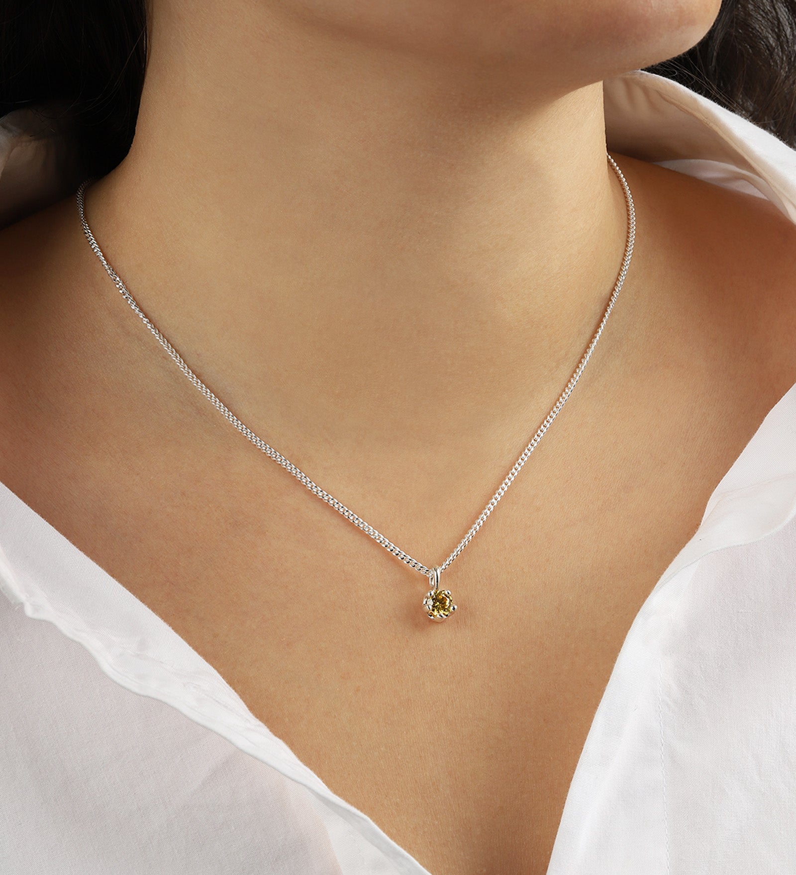 Kara Yoo-Birthstone Necklace-Necklaces-Blue Ruby Jewellery-Vancouver Canada