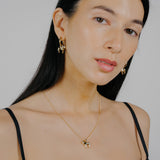 Lunar Horse Necklace 14k Gold Plated Brass