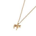 Lunar Horse Necklace 14k Gold Plated Brass