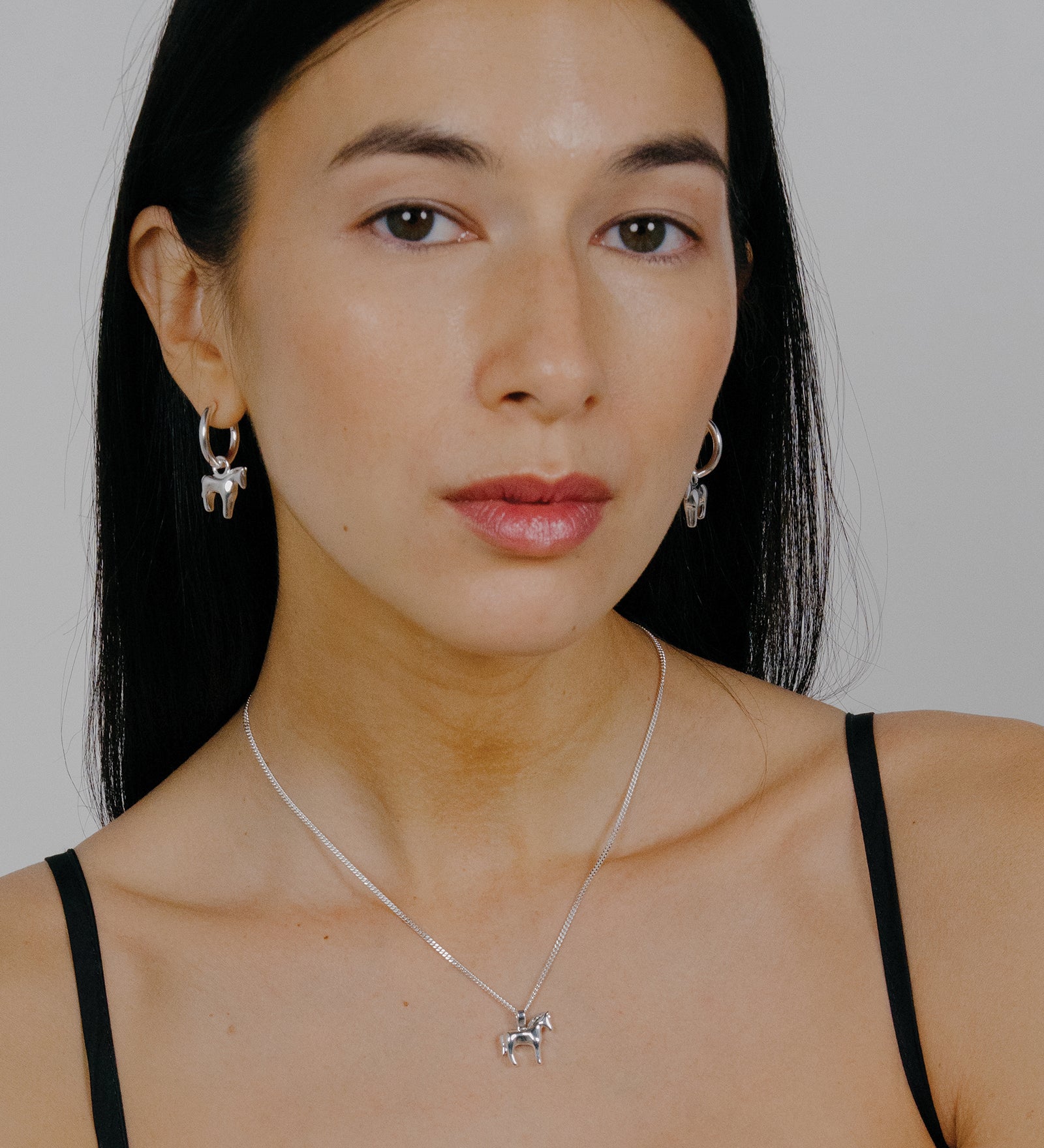 Lunar Horse Necklace Sterling Silver