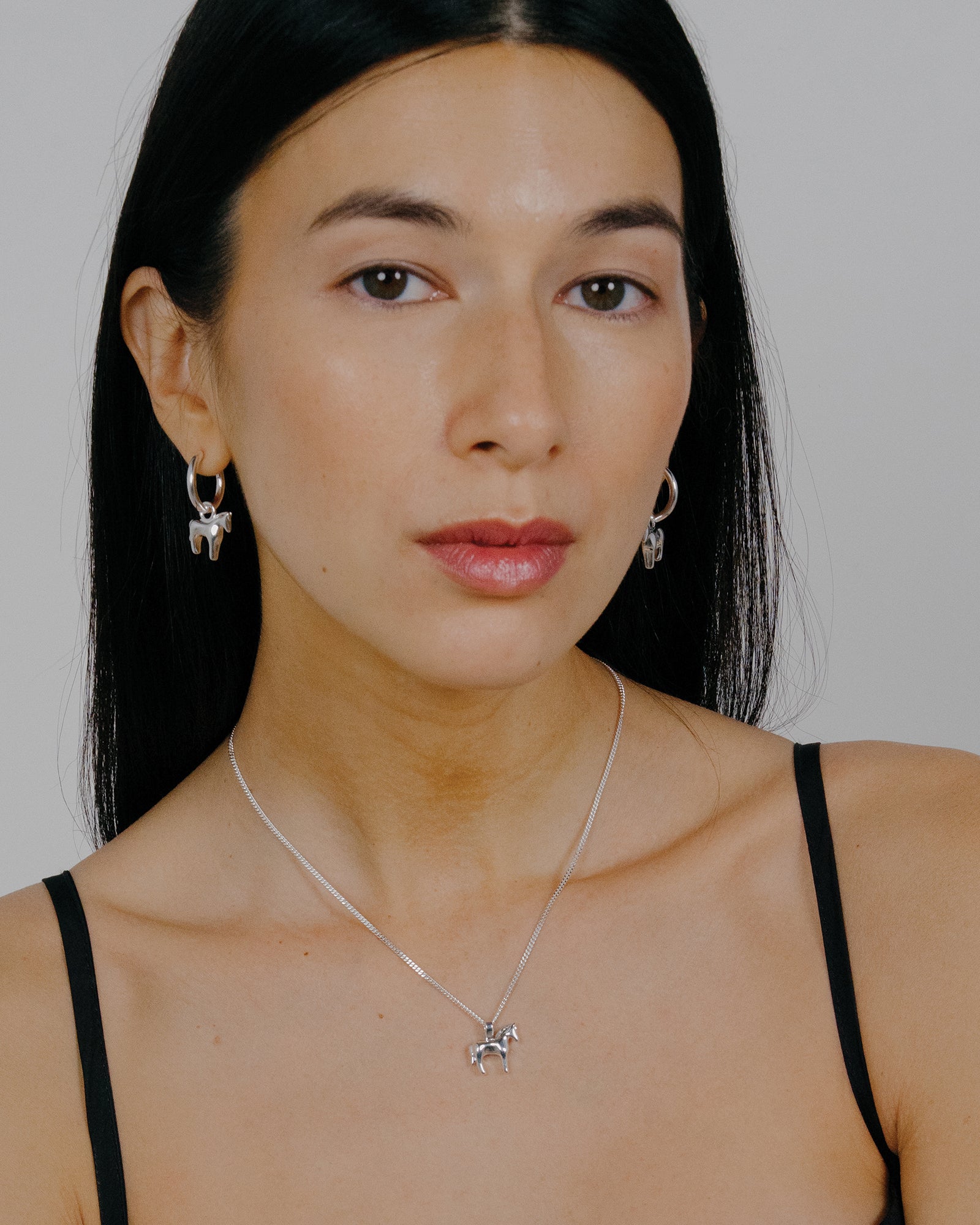 Lunar Horse Necklace Sterling Silver