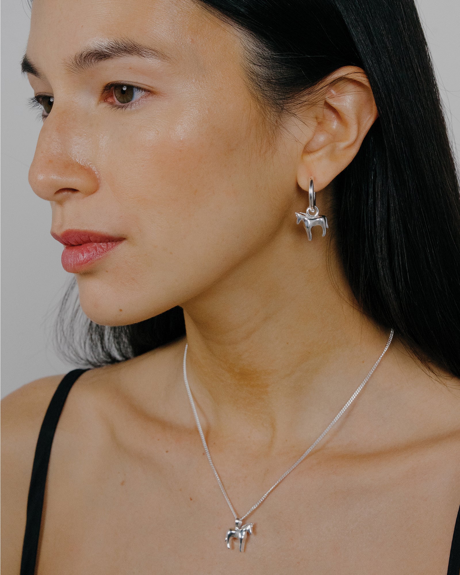 Lunar Horse Necklace Sterling Silver