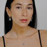 Lunar Horse Hoops Sterling Silver