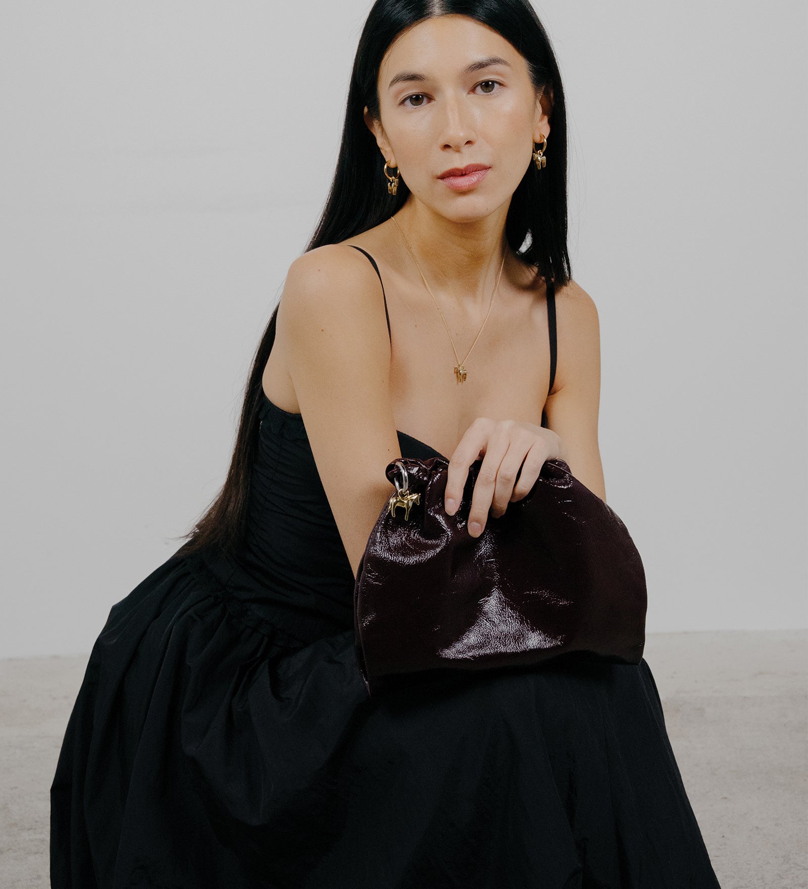 Lunar Horse Bag Charm 14k Gold Plated Brass