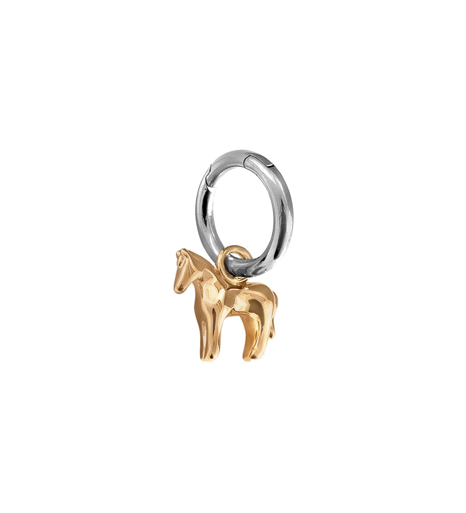 Lunar Horse Bag Charm 14k Gold Plated Brass