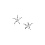 Kara Yoo-Estelle Studs Medium-Earrings-Rhodium Plated Sterling Silver-Blue Ruby Jewellery-Vancouver Canada