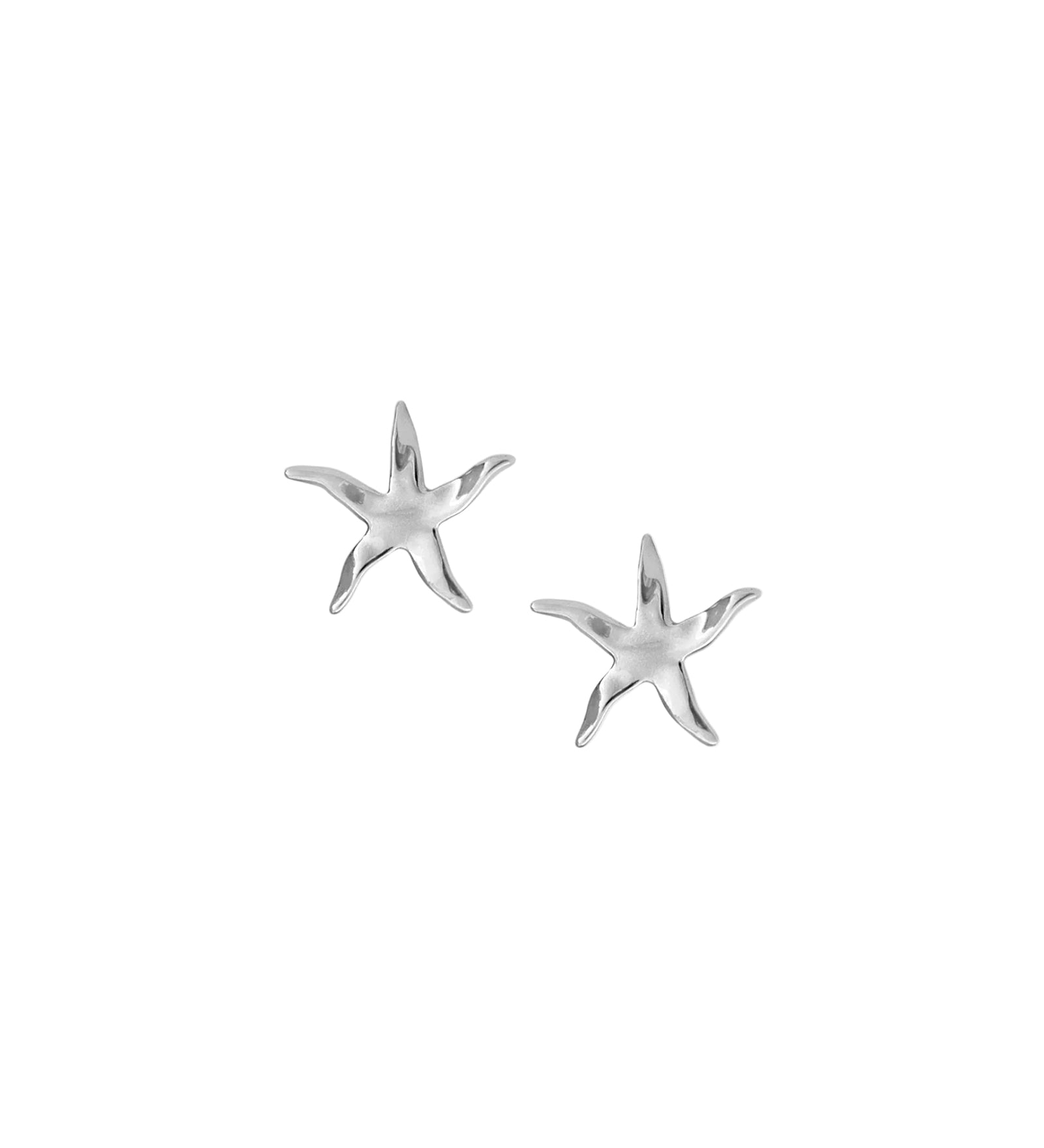 Kara Yoo-Estelle Studs Medium-Earrings-Rhodium Plated Sterling Silver-Blue Ruby Jewellery-Vancouver Canada