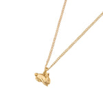 Kara Yoo-Bunny Necklace-Necklaces-14k Gold Plated-Blue Ruby Jewellery-Vancouver Canada