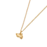 Kara Yoo-Bunny Necklace-Necklaces-14k Gold Plated-Blue Ruby Jewellery-Vancouver Canada