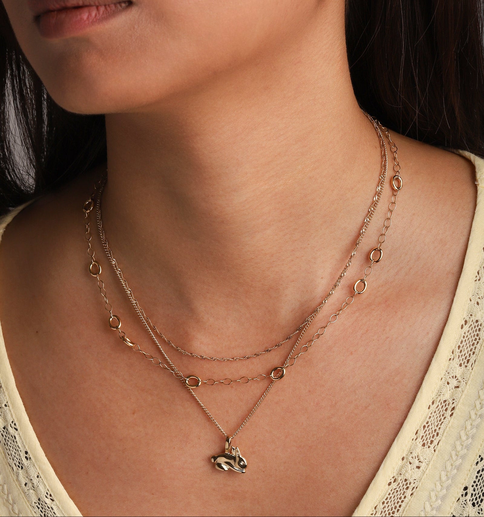 Kara Yoo-Bunny Necklace-Necklaces-Blue Ruby Jewellery-Vancouver Canada