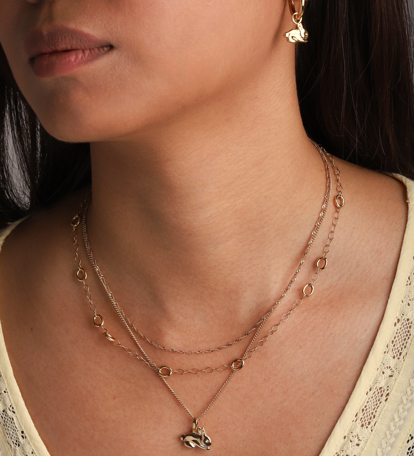 Kara Yoo-Bunny Necklace-Necklaces-Blue Ruby Jewellery-Vancouver Canada