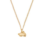 Kara Yoo-Bunny Necklace-Necklaces-14k Gold Plated-Blue Ruby Jewellery-Vancouver Canada