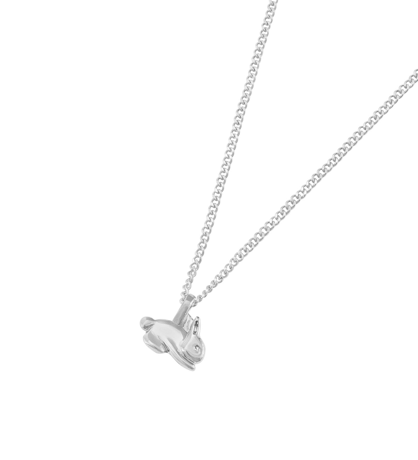 Kara Yoo-Bunny Necklace-Necklaces-Sterling Silver-Blue Ruby Jewellery-Vancouver Canada