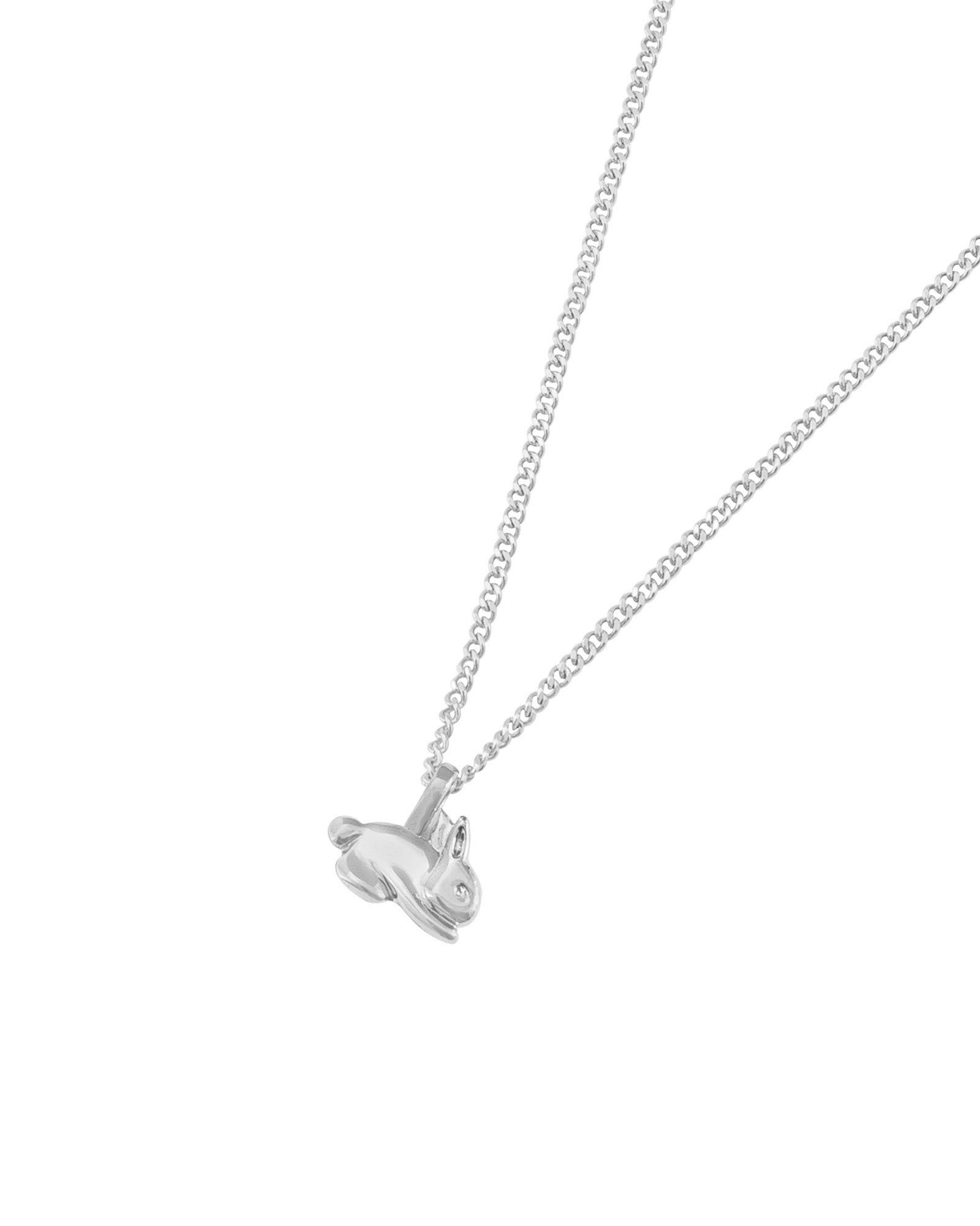 Kara Yoo-Bunny Necklace-Necklaces-Sterling Silver-Blue Ruby Jewellery-Vancouver Canada