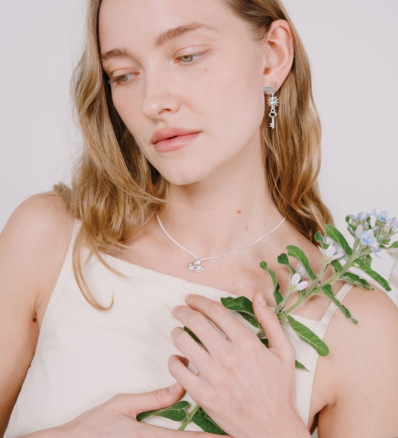 Bunny Necklace Sterling Silver