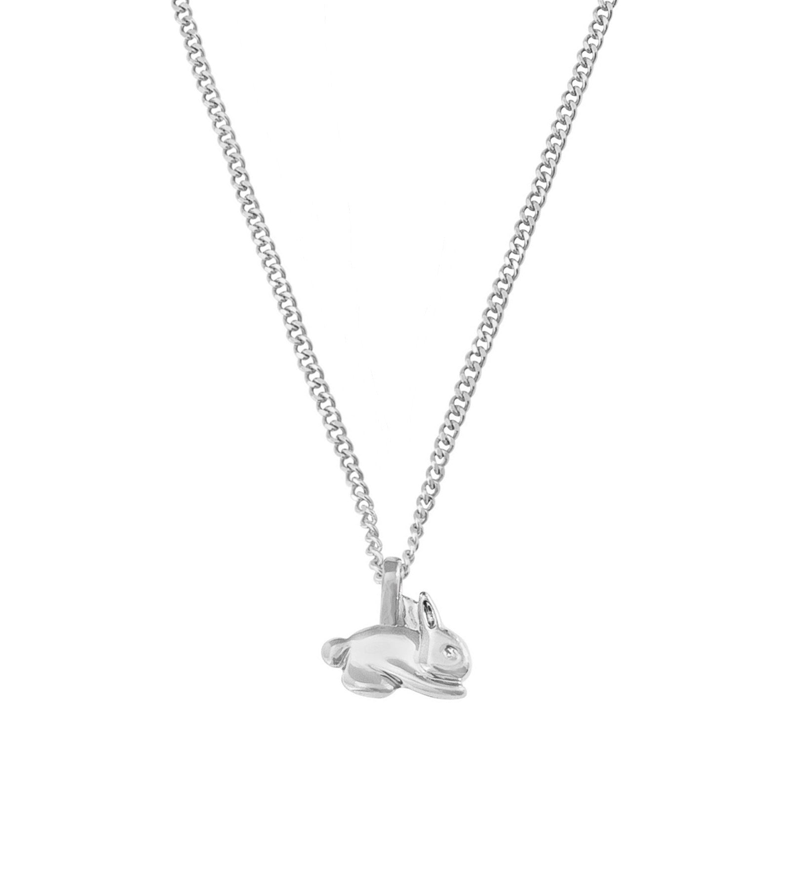 Kara Yoo-Bunny Necklace-Necklaces-Sterling Silver-Blue Ruby Jewellery-Vancouver Canada