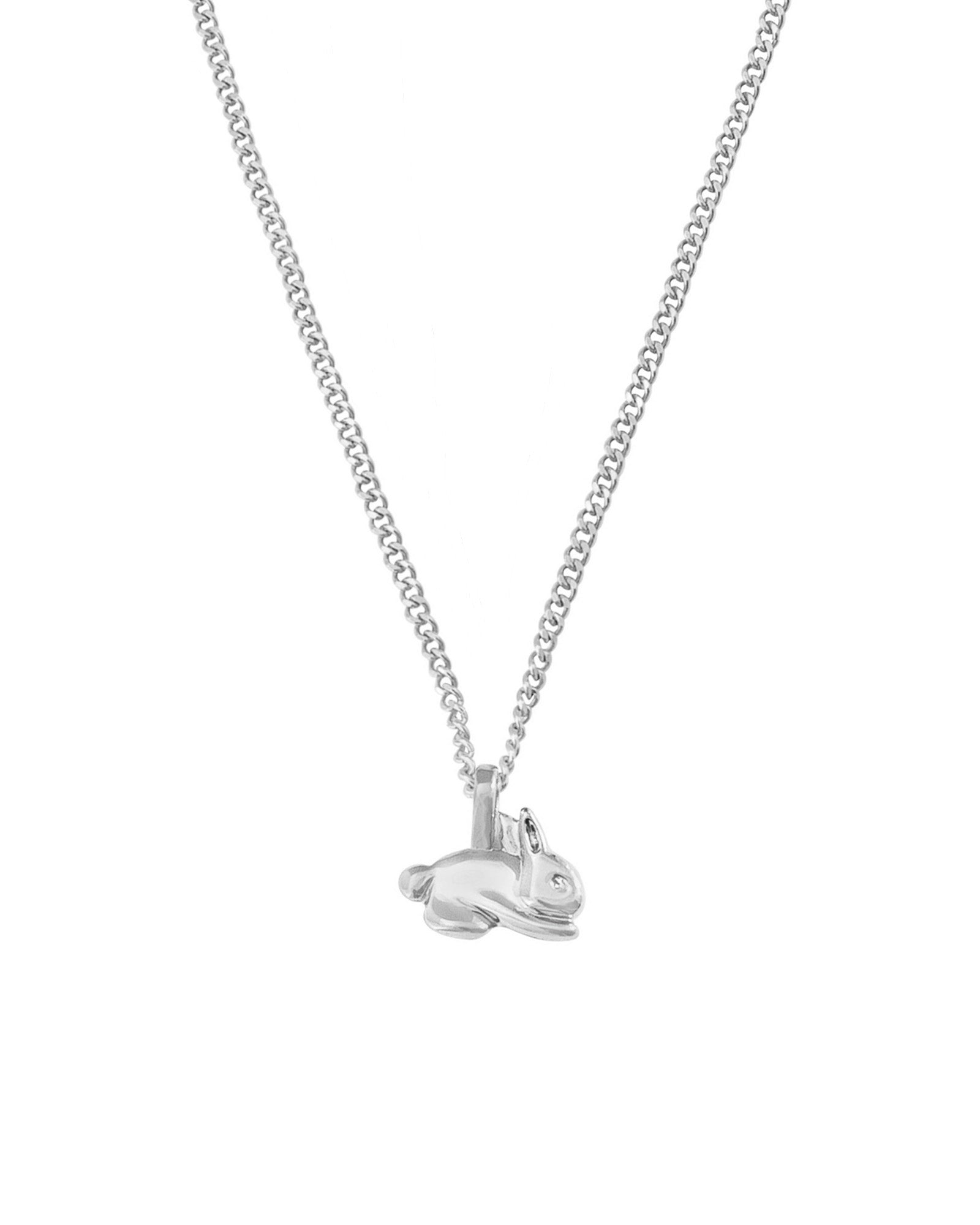 Kara Yoo-Bunny Necklace-Necklaces-Sterling Silver-Blue Ruby Jewellery-Vancouver Canada