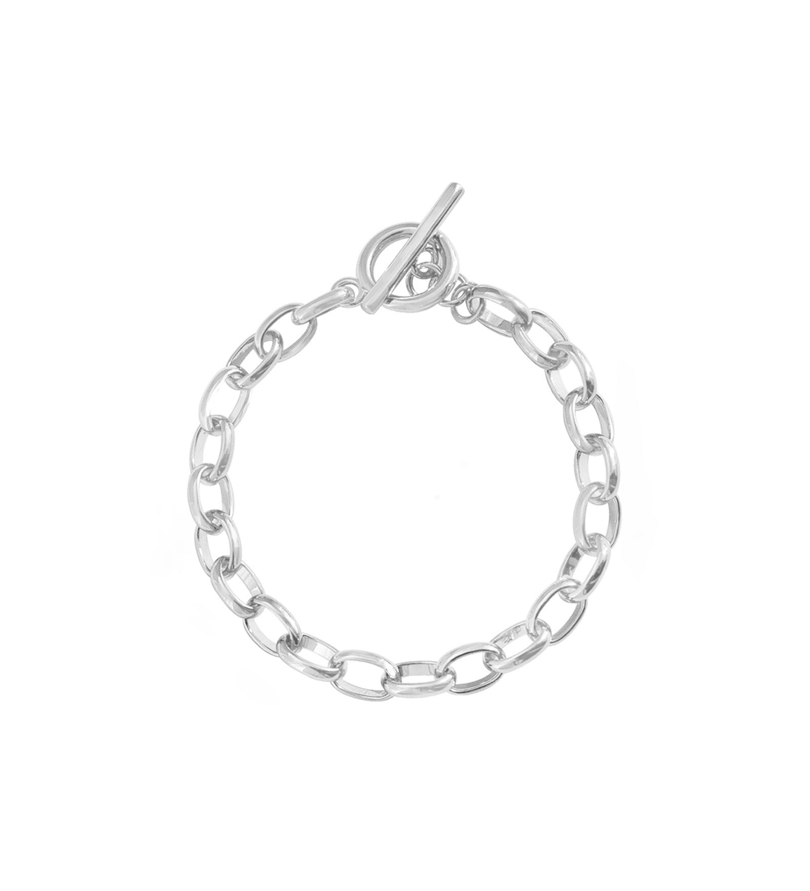 Kara Yoo-Lucy Bracelet-Bracelets-Silver Plated-Small-Blue Ruby Jewellery-Vancouver Canada