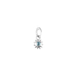 Kara Yoo-Alba Charm-Necklaces-Silver Plated, Cubic Zirconia-Blue Ruby Jewellery-Vancouver Canada
