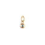 Kara Yoo-Alba Charm-Necklaces-14k Gold Plated, Cubic Zirconia-Blue Ruby Jewellery-Vancouver Canada