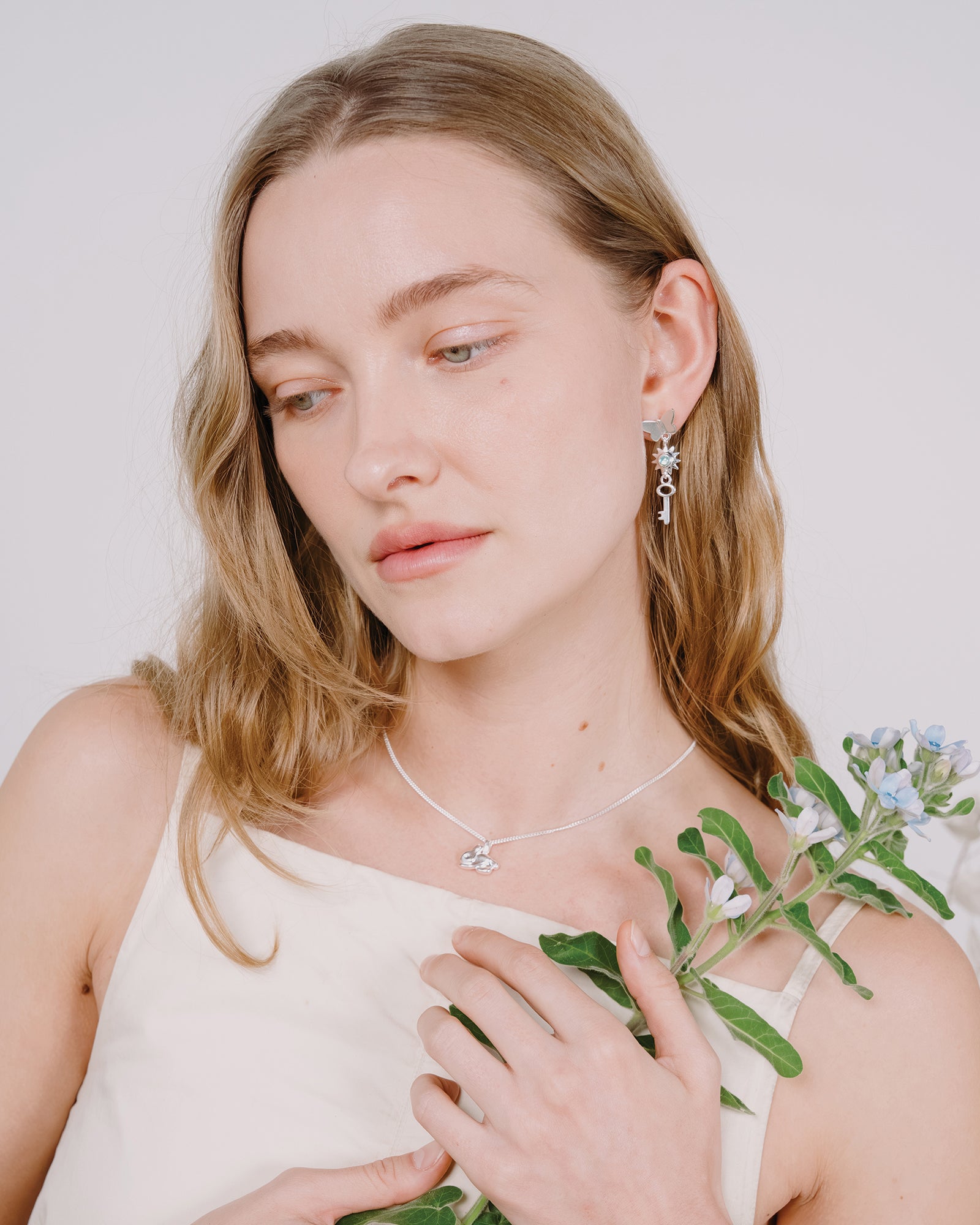 Alice Earrings Silver Plated