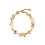 Kara Yoo-Alice Bracelet-Bracelets-14k Gold Plated, Cubic Zirconia-Blue Ruby Jewellery-Vancouver Canada