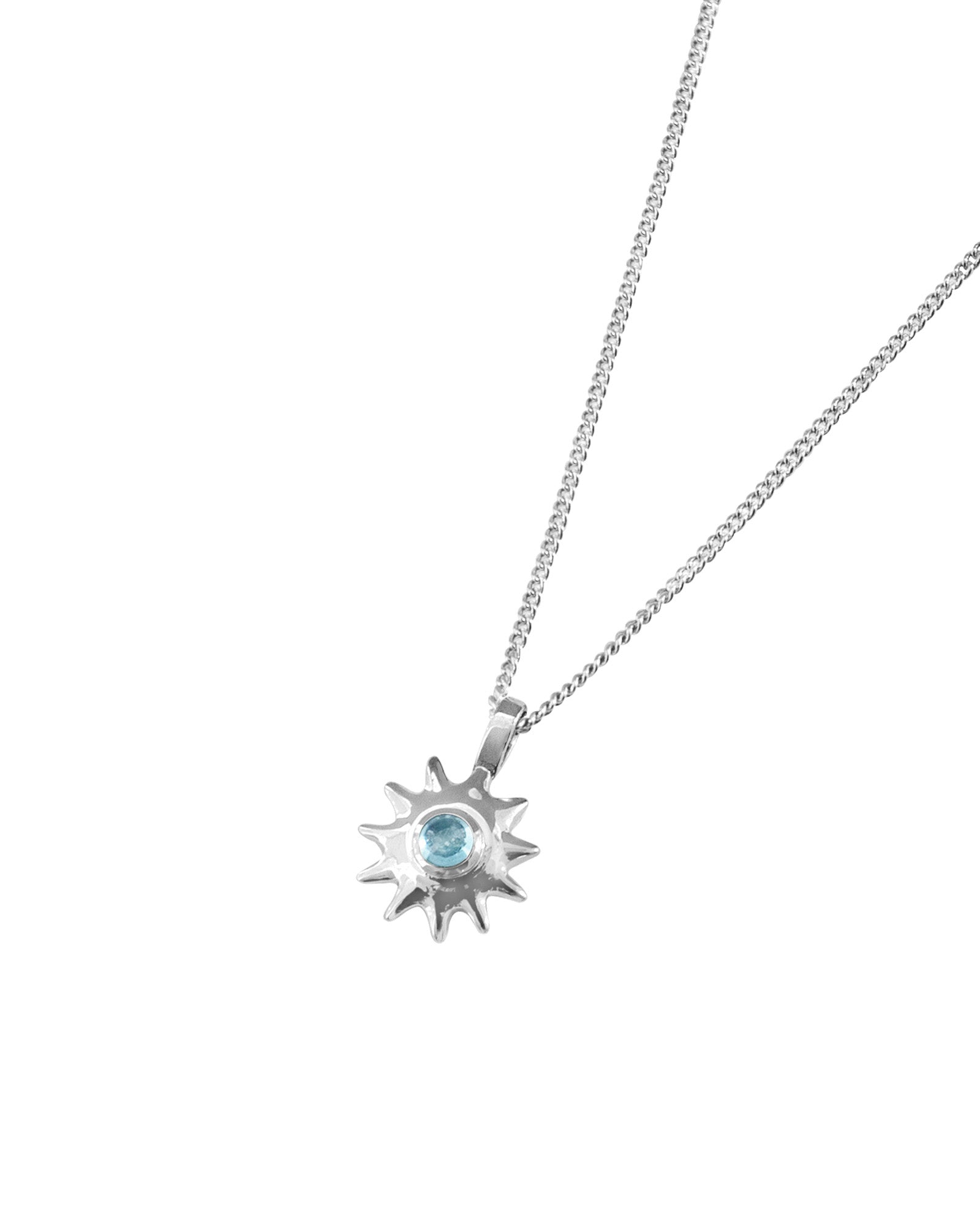 Kara Yoo-Alba Necklace-Necklaces-Sterling Silver, Cubic Zirconia-Blue Ruby Jewellery-Vancouver Canada