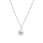 Kara Yoo-Alba Necklace-Necklaces-Sterling Silver, Cubic Zirconia-Blue Ruby Jewellery-Vancouver Canada