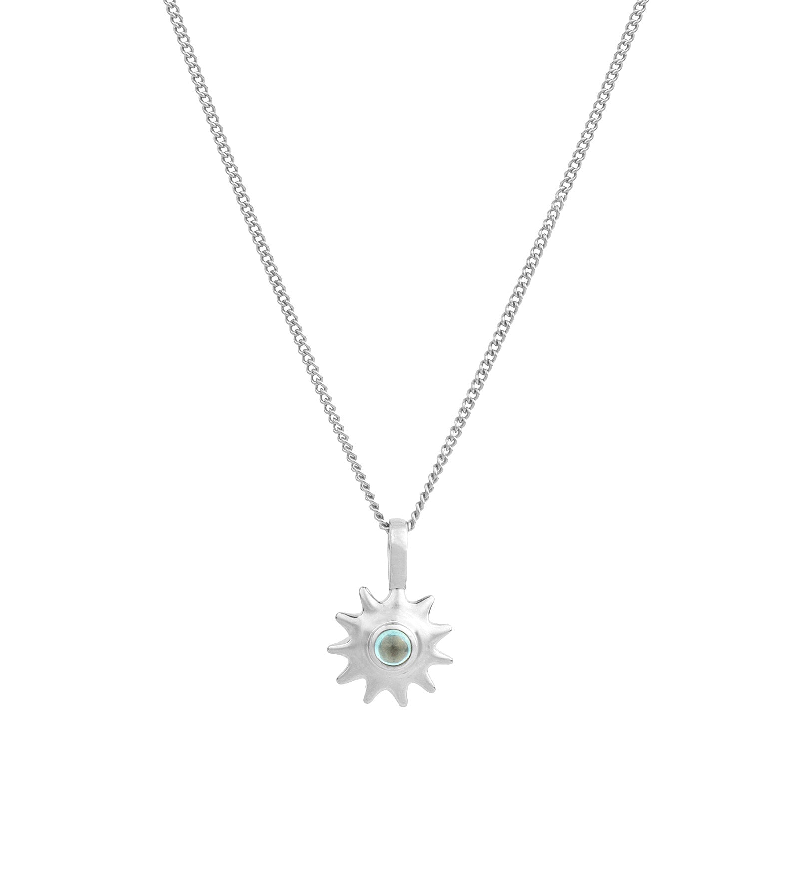 Kara Yoo-Alba Necklace-Necklaces-Sterling Silver, Cubic Zirconia-Blue Ruby Jewellery-Vancouver Canada