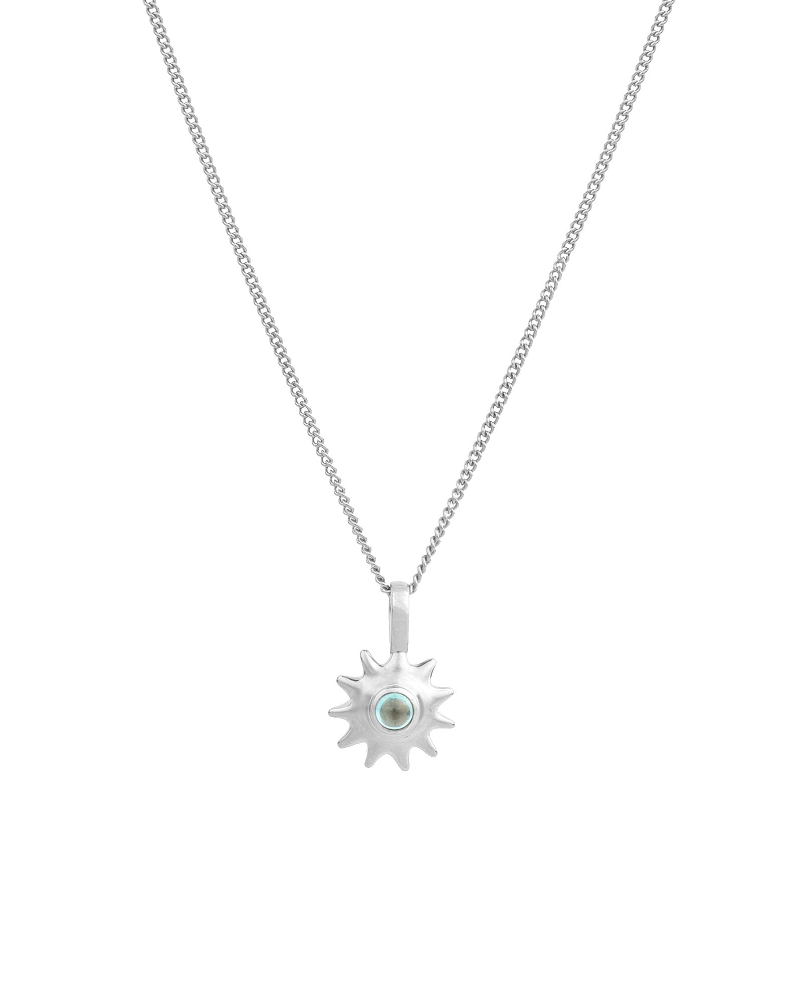 Kara Yoo-Alba Necklace-Necklaces-Sterling Silver, Cubic Zirconia-Blue Ruby Jewellery-Vancouver Canada