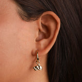 Kara Yoo-Bunny Charm Hoops-Earrings-Blue Ruby Jewellery-Vancouver Canada