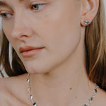 Alba Earrings Sterling Silver, Sky