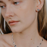 Alba Earrings Sterling Silver, Sky