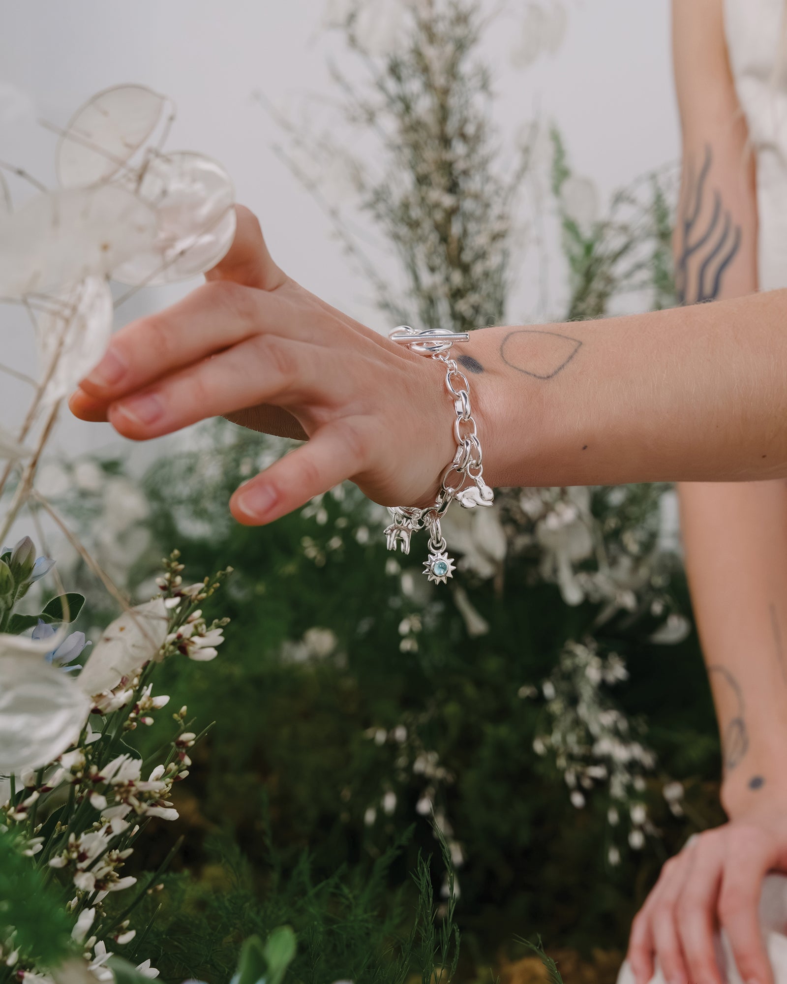 Lucy Charm Bracelet Silver Plated / Small