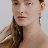 Lamb Charm Hoops 14k Gold Plated