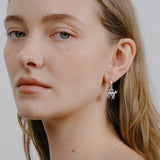 Lamb Charm Hoops Sterling Silver, Silver Plated